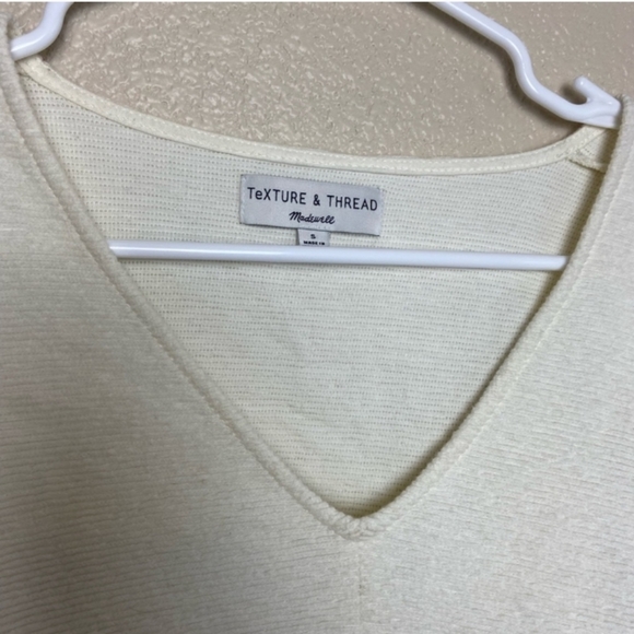 Madewell Texture and Thread Tie Front Top NWOT - Picture 5 of 7